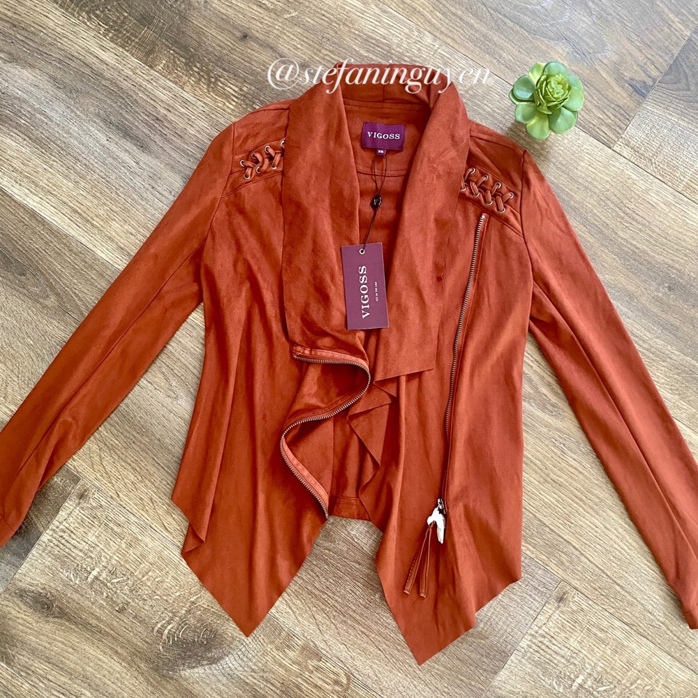 ‼️SALE‼️ VIGOSS Rust Suede Jacket